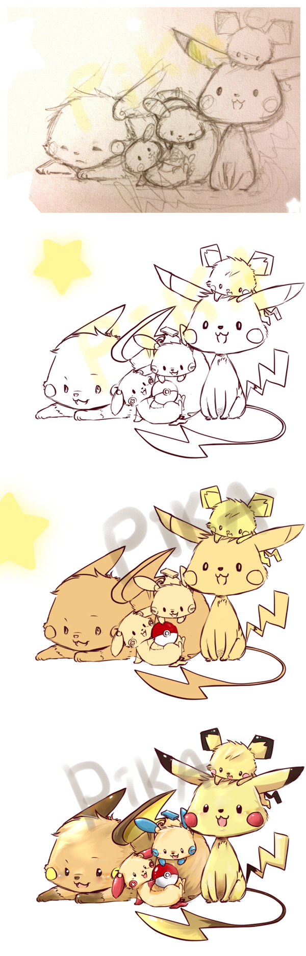 Pika family sketch