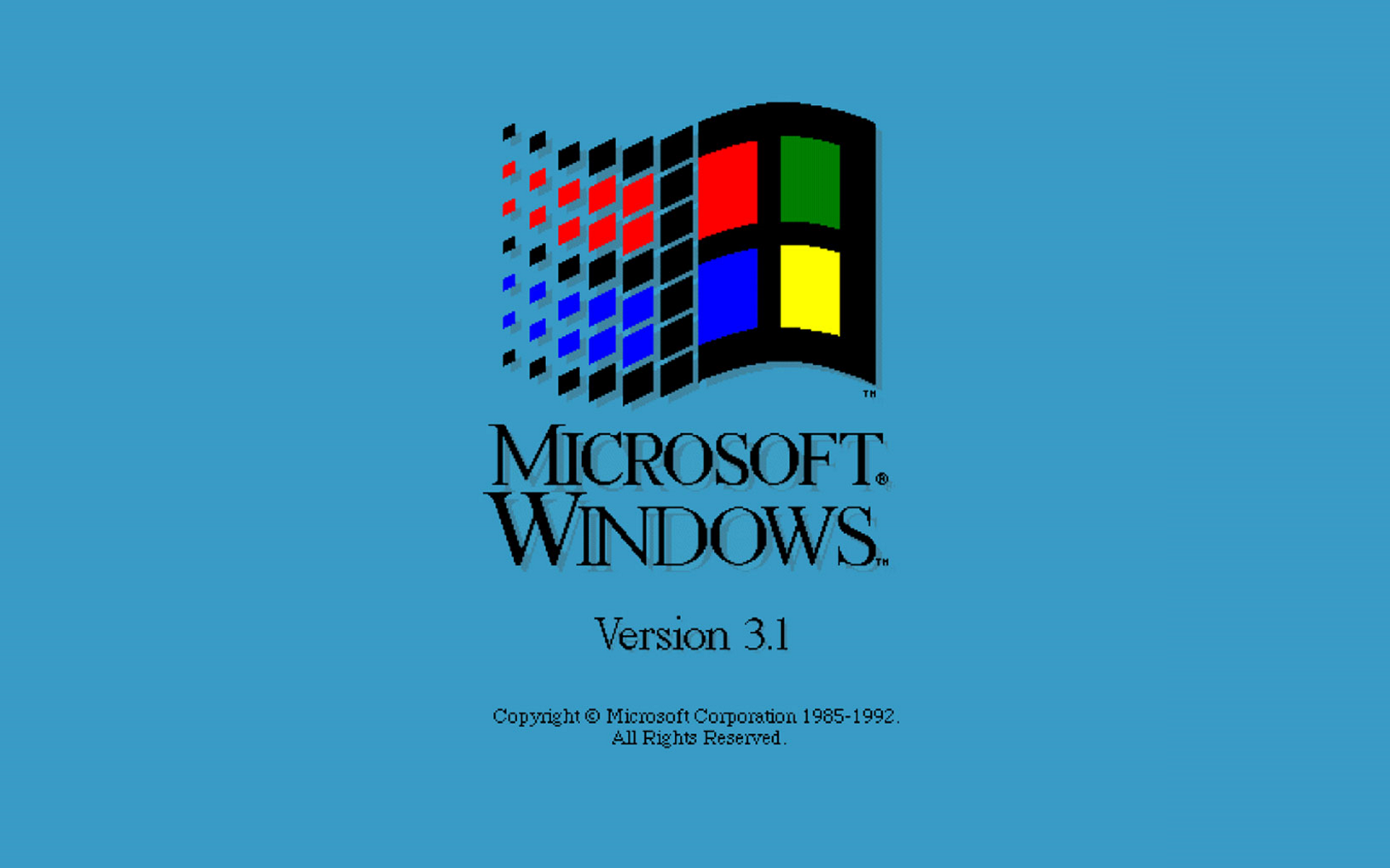 Windows 3.1 wallpaper 1980x1050