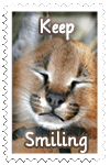 Keep Smiling stamp