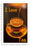 I love tea stamp