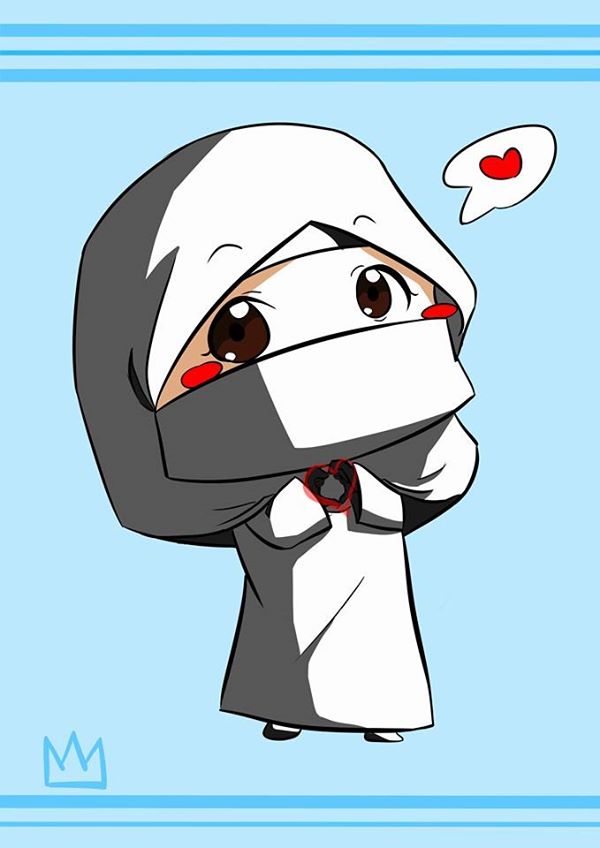 Cute Chibi Hijab Girl by urisaarts on DeviantArt