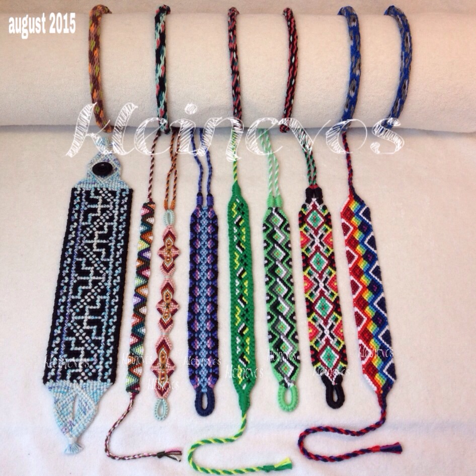 Bracelets made in August 2015