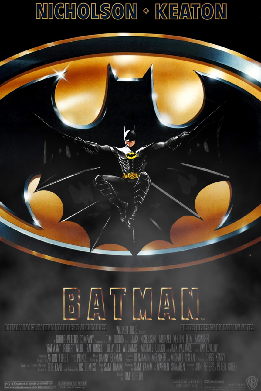 Redesigned 1989 Batman Movie Poster by batmannotes on DeviantArt