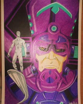 Galactus and Silver Surfer, finished!