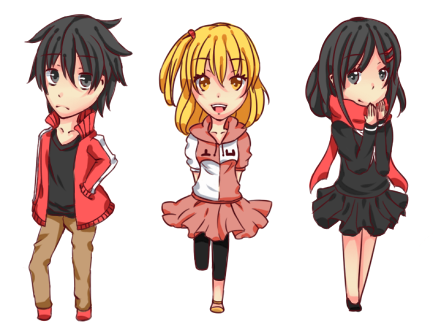 Chibi Shintarou Momo Ayano