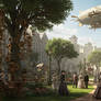 Steampunk City Square