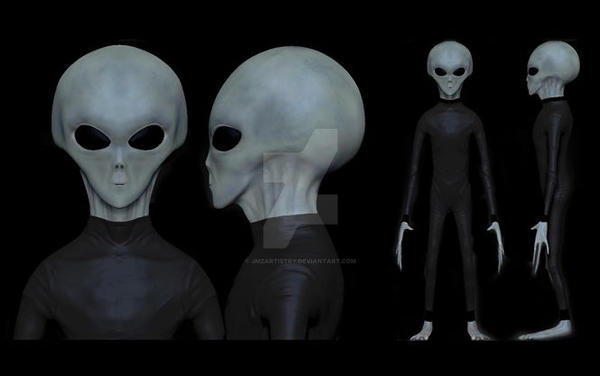 3D Grey alien in suit by JMZartistry on DeviantArt