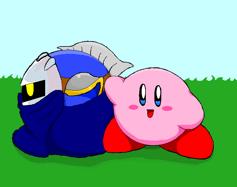 Meta Knight and Kirby