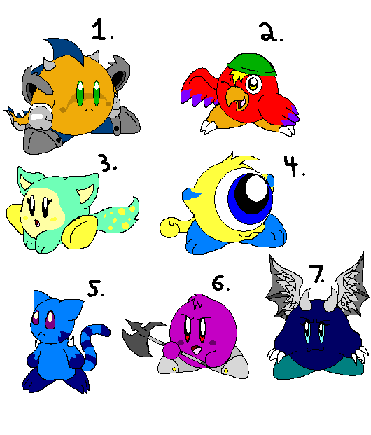 Kirby OC adoptables 2