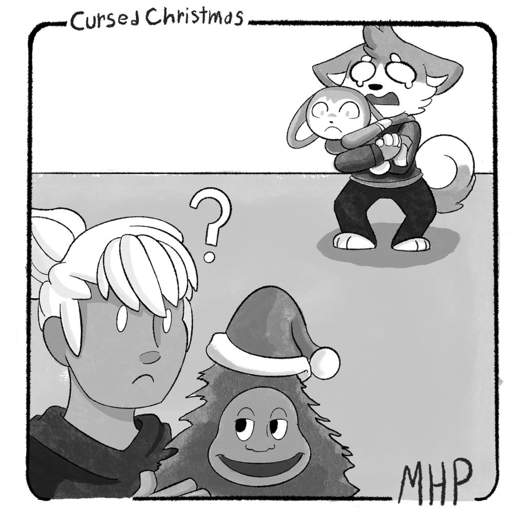 Inktober MHP Cursed Christmas