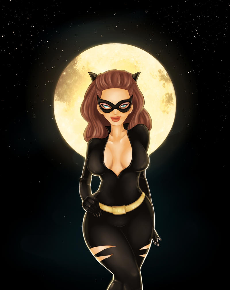 Cat Woman Pin Up