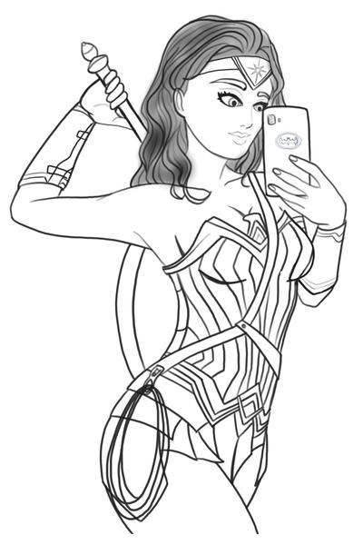 wonder woman sketch