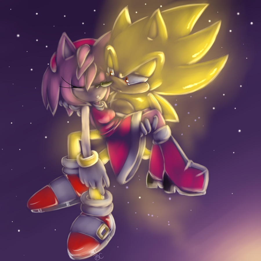 super sonic and amy speedpaint by mitzy chan on deviantart.