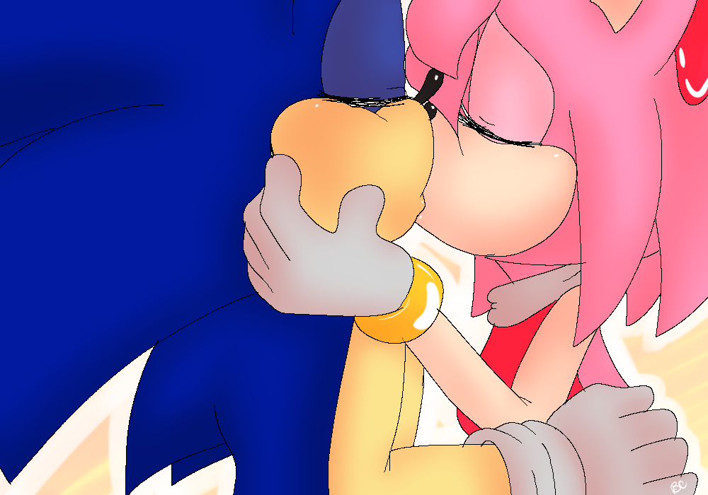 Sonamy kiss (reupload) by Ipun on DeviantArt