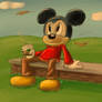 Mickey and his coffee!