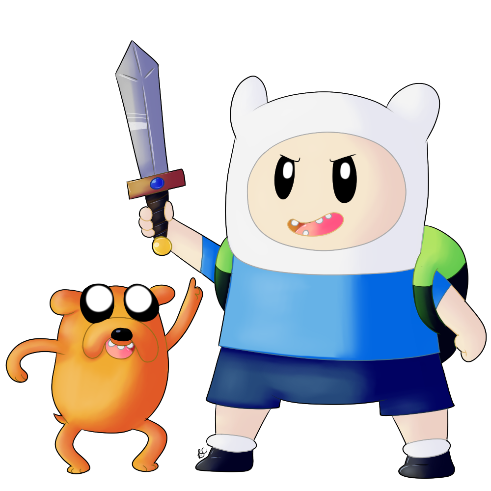 Chibi Finn and Jake