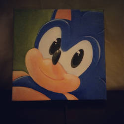 Classic Sonic painting