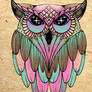 Owl - symmetrical tattoo design test