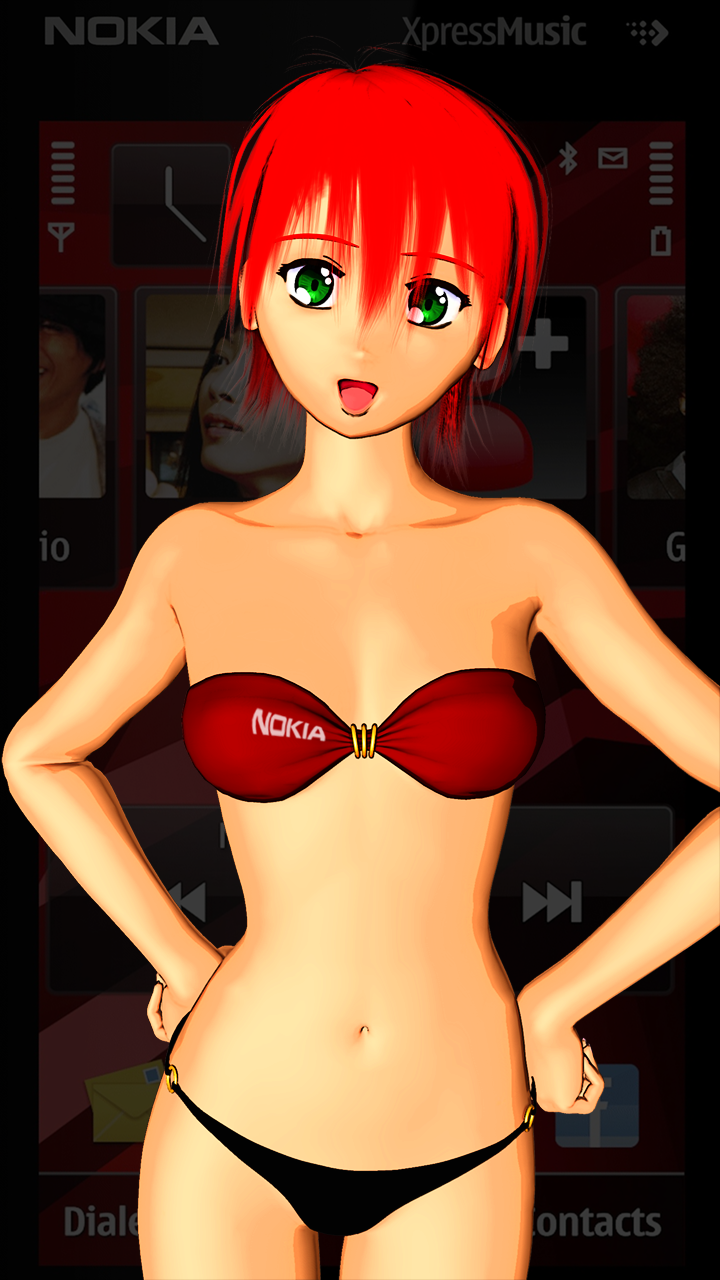 Noa-chan beta1 Smartphone Wallpaper by Buaya-kun