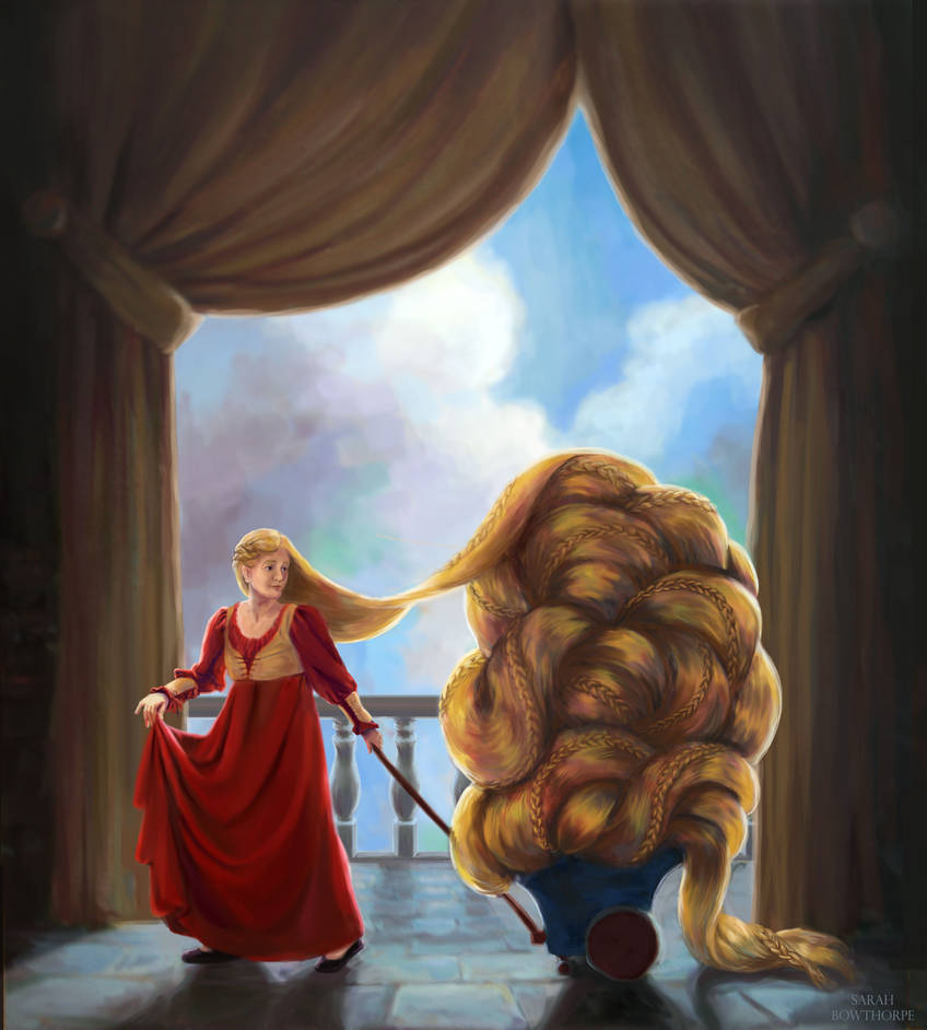 Rapunzel and her Hair by RosaleeLuAnn on DeviantArt