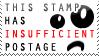 Insufficient Postage Stamp by bizarrostamps on DeviantArt