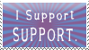 I Support SUPPORT Stamp by bizarrostamps