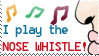 I Play the Nose Whistle Stamp