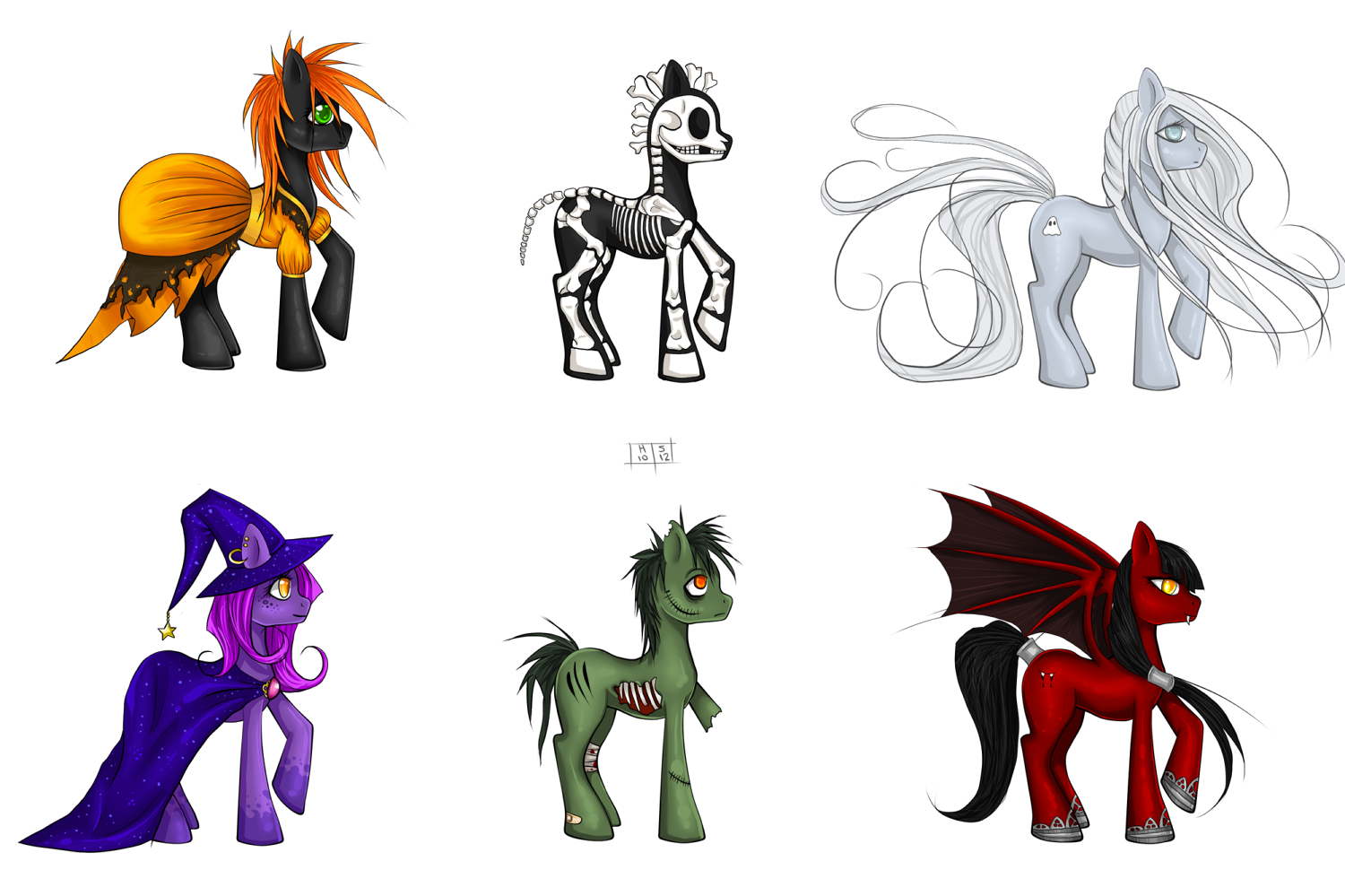 Halloween ponies