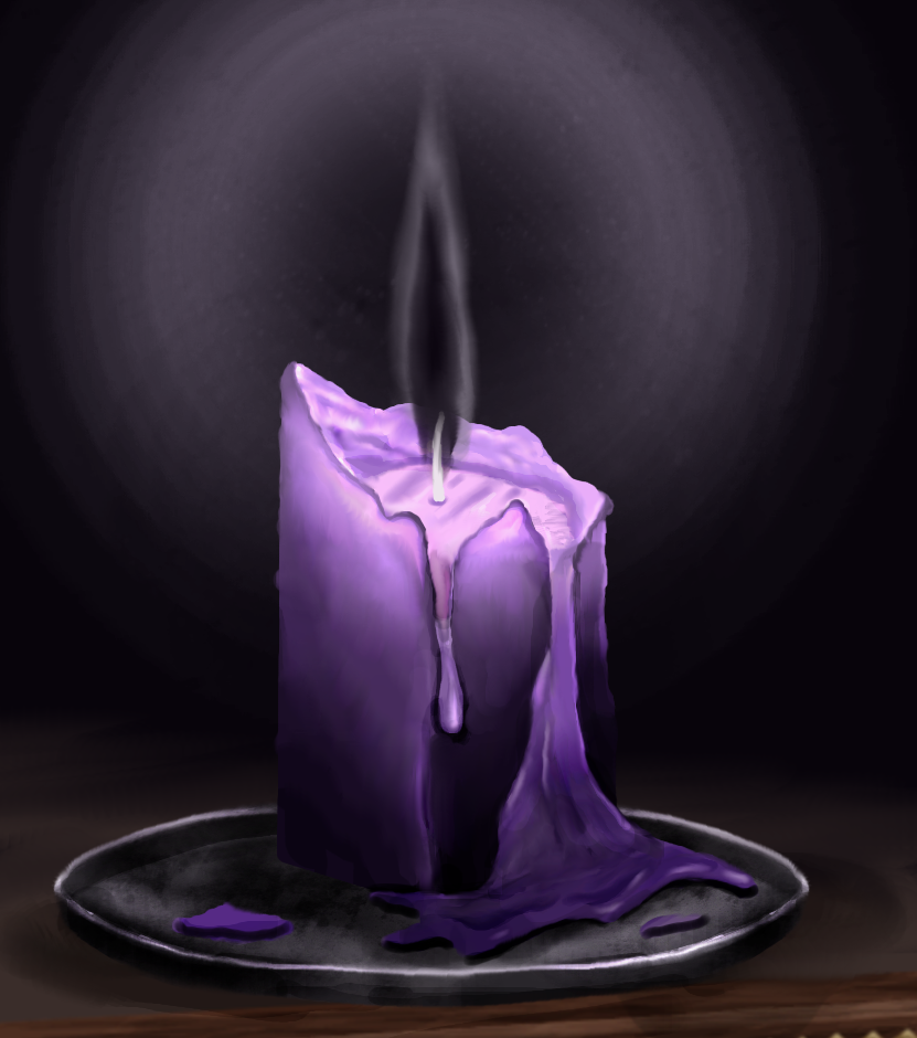 Black Flame Candle