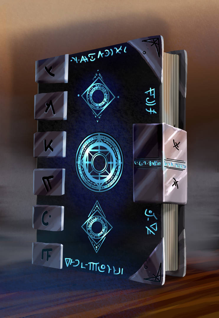 Books Rune Orange Cover Book-Rune Tome by bradlyvancamp on DeviantArt