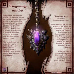 Amulet- Sanguisuge page