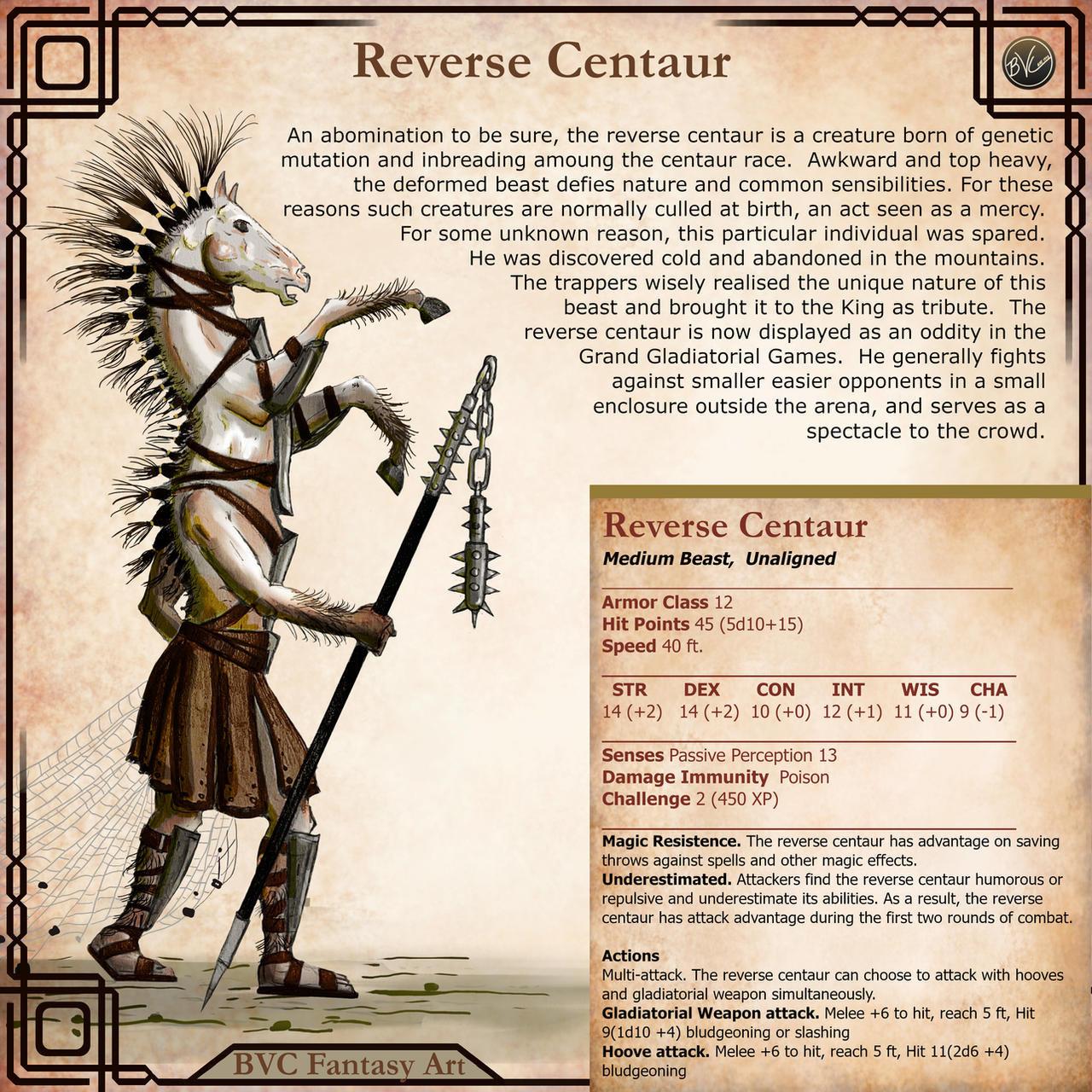 Sentaur Backwards Beast-Reverse Centaur page 2 by bradlyvancamp on DeviantArt