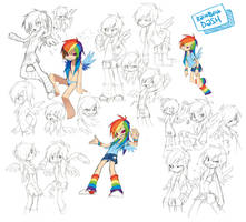 Rainbow Dash Doodles