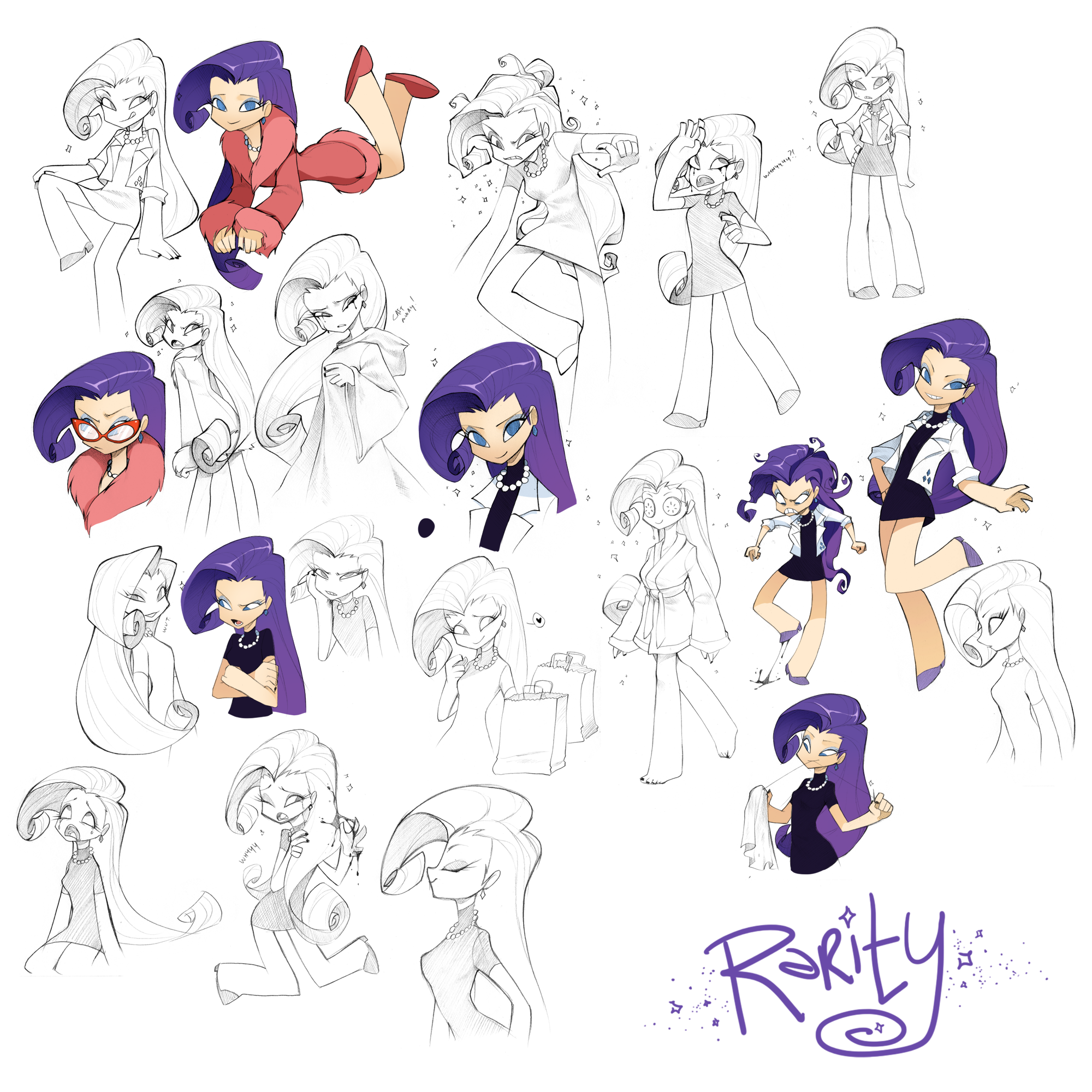 Rarity Doodles