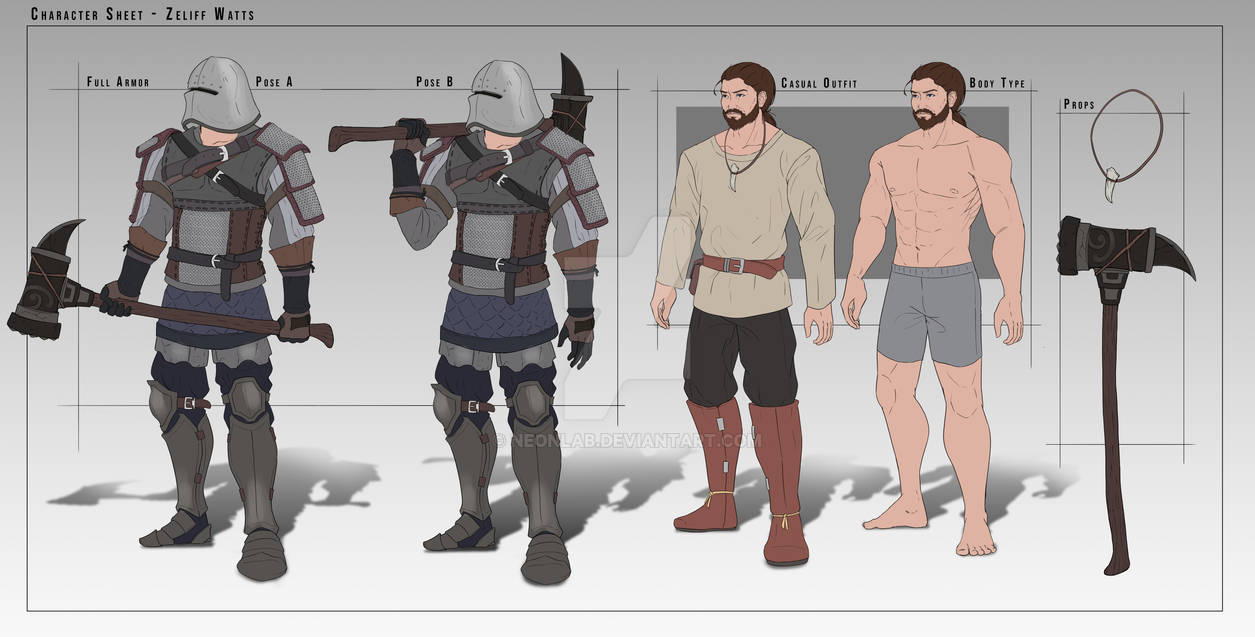 Commission Workz - Character Sheet by NeonLab on DeviantArt