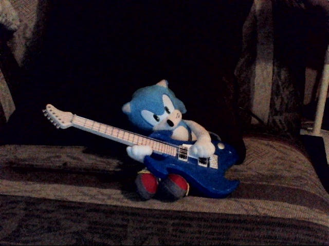 Sonic Rocker Sonic rocking out by Sonic7797 on DeviantArt