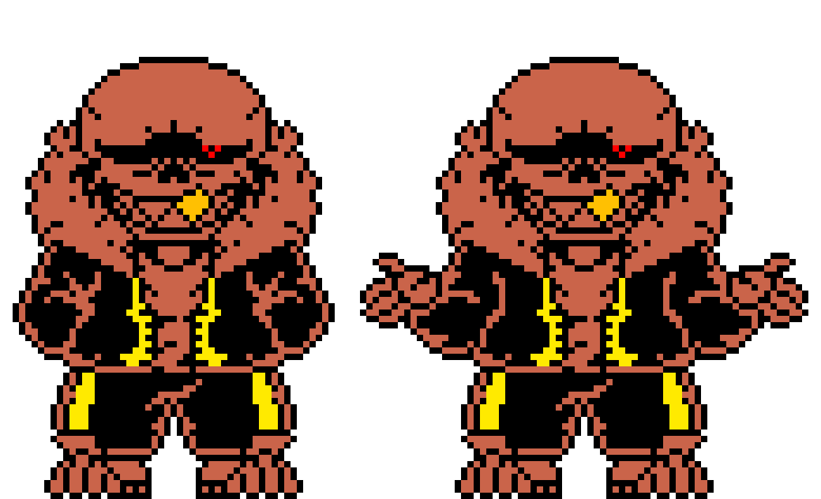 Underfell Sans Battle/Textsprites by SafetyBob9001 on DeviantArt