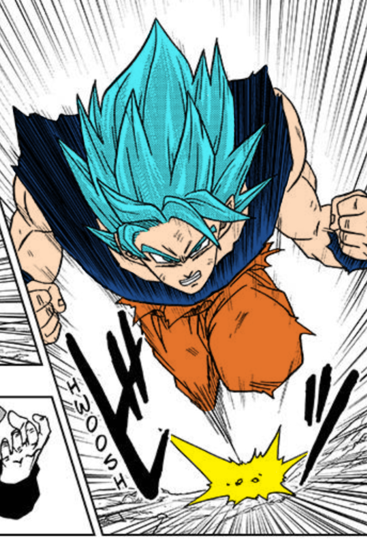 Super Saiyan Blue Goku - Colored (Dragon Ball Supe by Tsukasa112