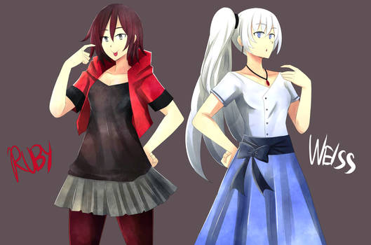 Ruby and Weiss Casual Attaire