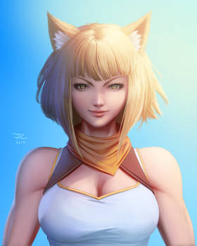 YCG (Yellow Cat Girl) Portrait