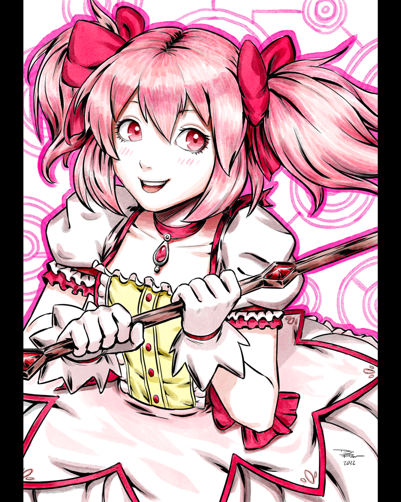 Arttrober 25 Madoka Kaname (Madoka Magica) by DigiFlohw on DeviantArt