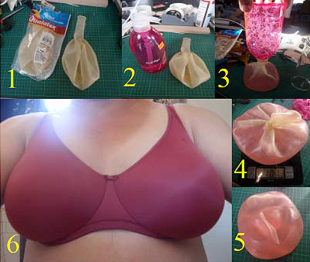 one way to make false breasts