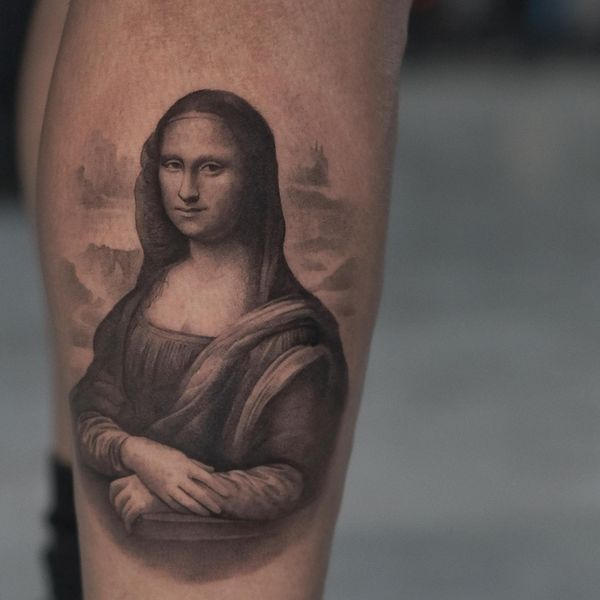 Monna Lisa at Ganga Tattoo Studio Los Angeles by JoseContrerasArt on