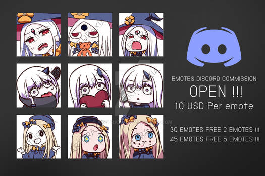 Emotes discord commission open !