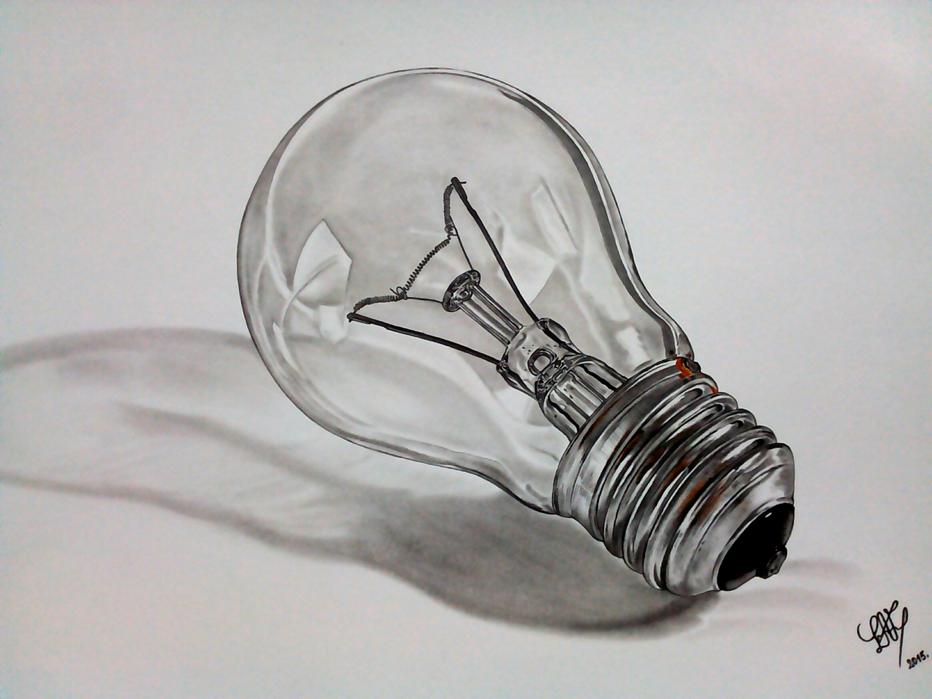 Drawing of a light bulb by Lupascu1992 on DeviantArt