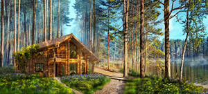 Wooden cottage