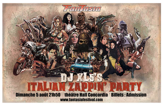 poster DJ XL5 italian zapping' party