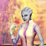 Liara with rose