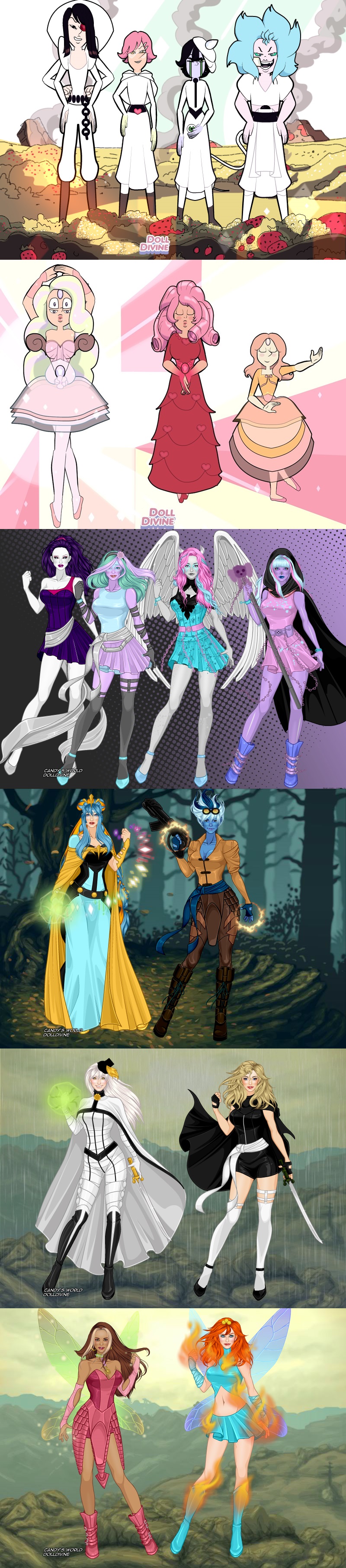 winx club dress up doll divine Ever After High Rebels