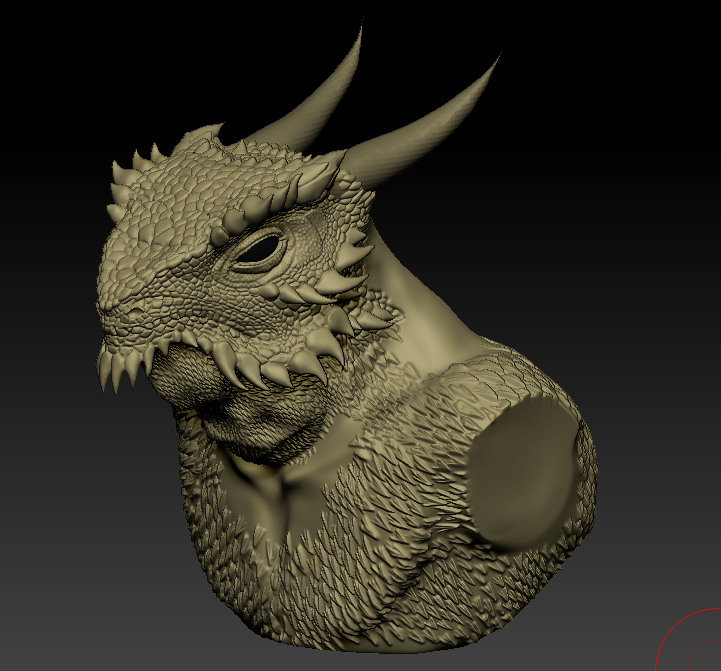 Lizardman Bust WIP